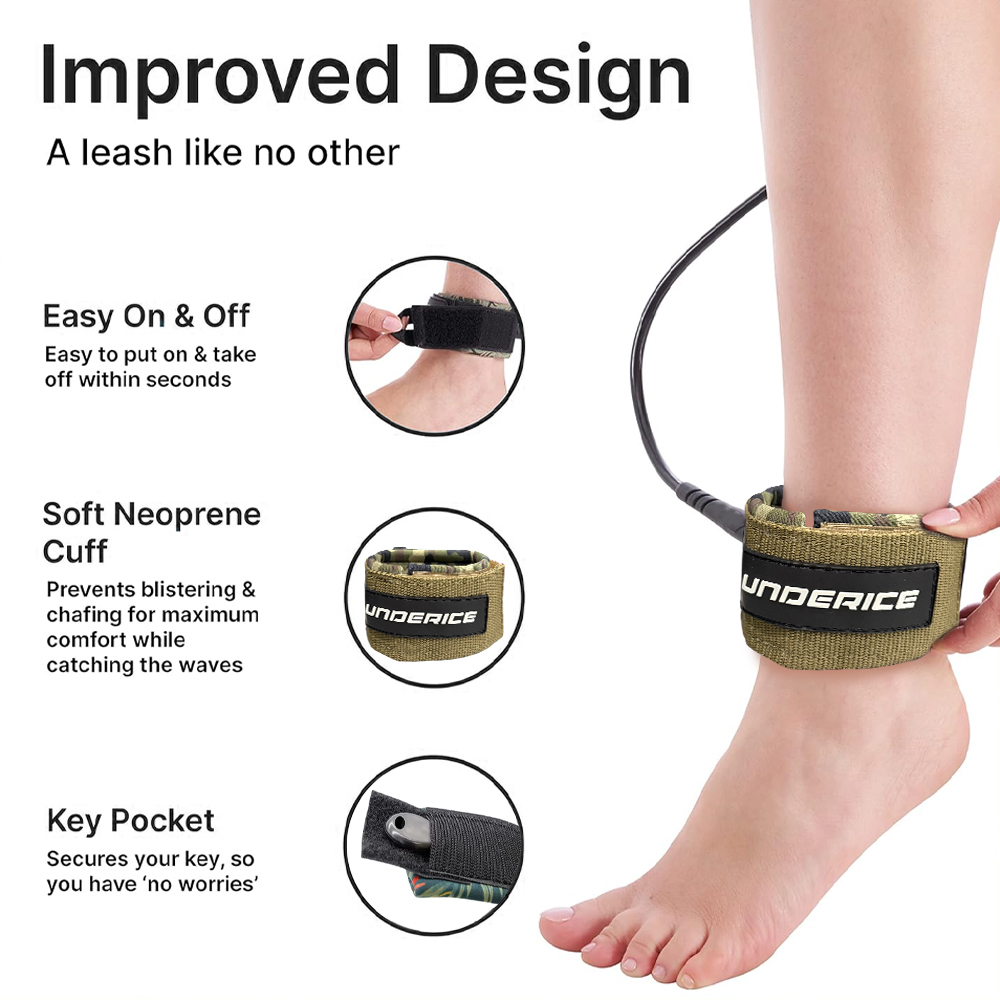 Ремень-фиксатор для серфборда  – обзор и цена Surfboard Leash Ankle