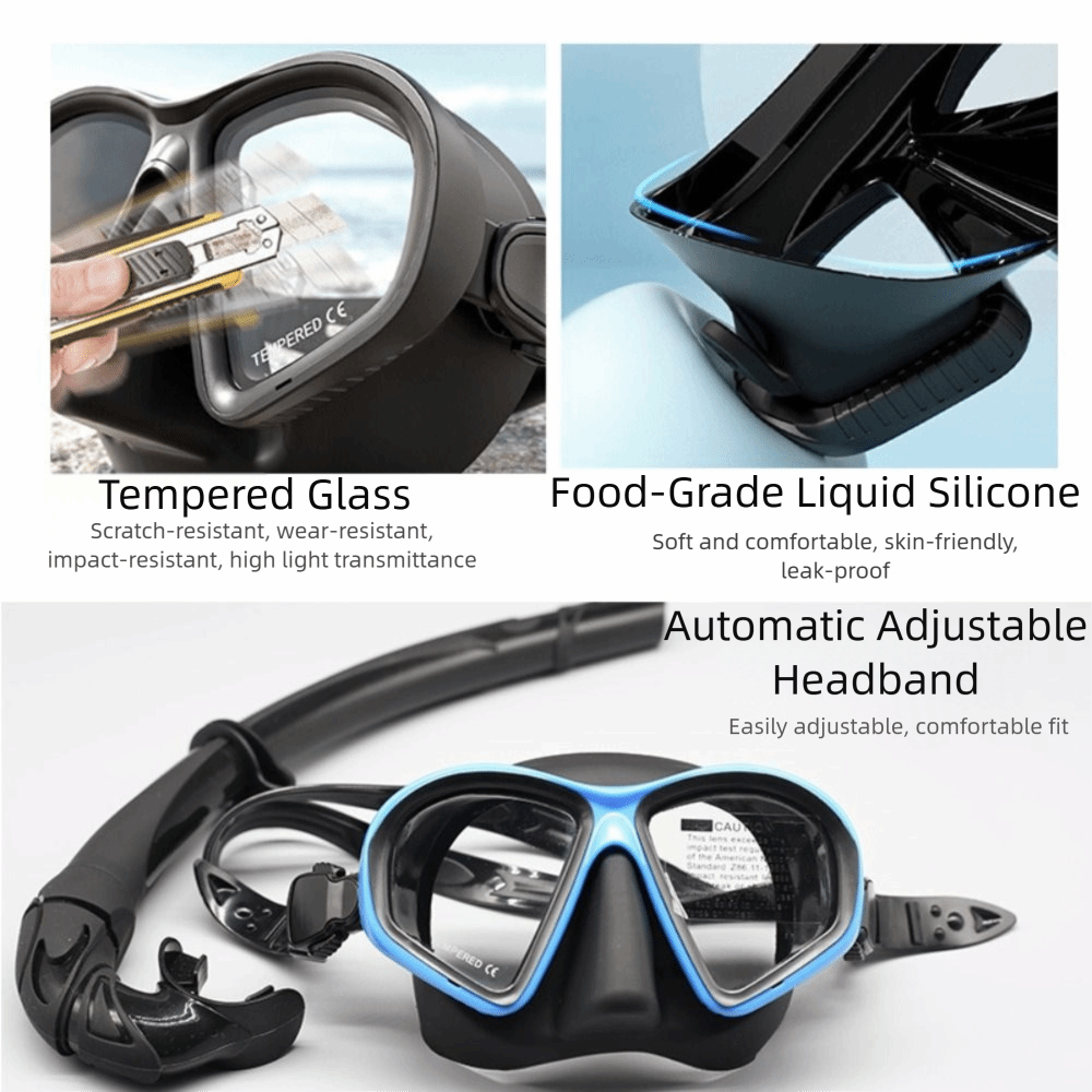 Маска для фридайвинга из закал – обзор и цена Freediving Mask Set
